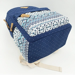 Cotton canvas school bag