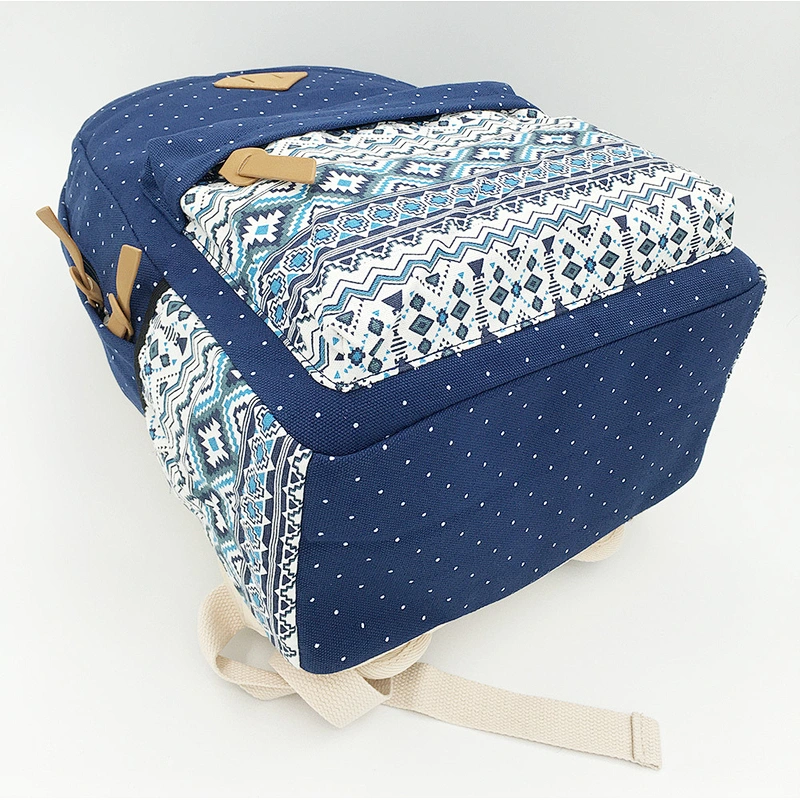 Cotton canvas school bag