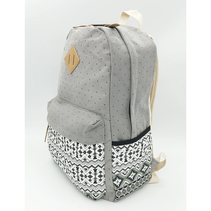 Cotton canvas school backpack