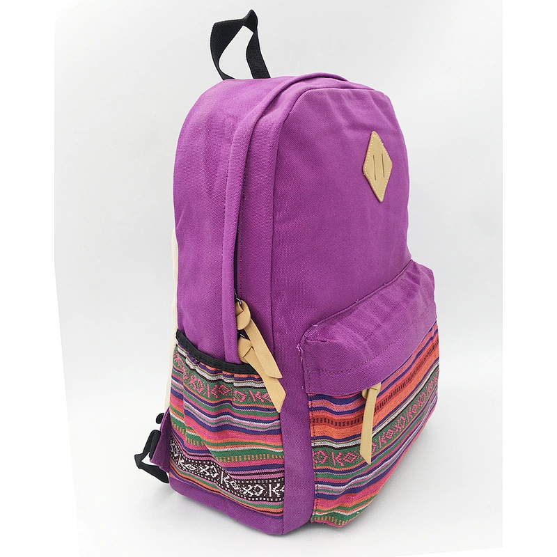 18 inch Cotton canvas school backpack