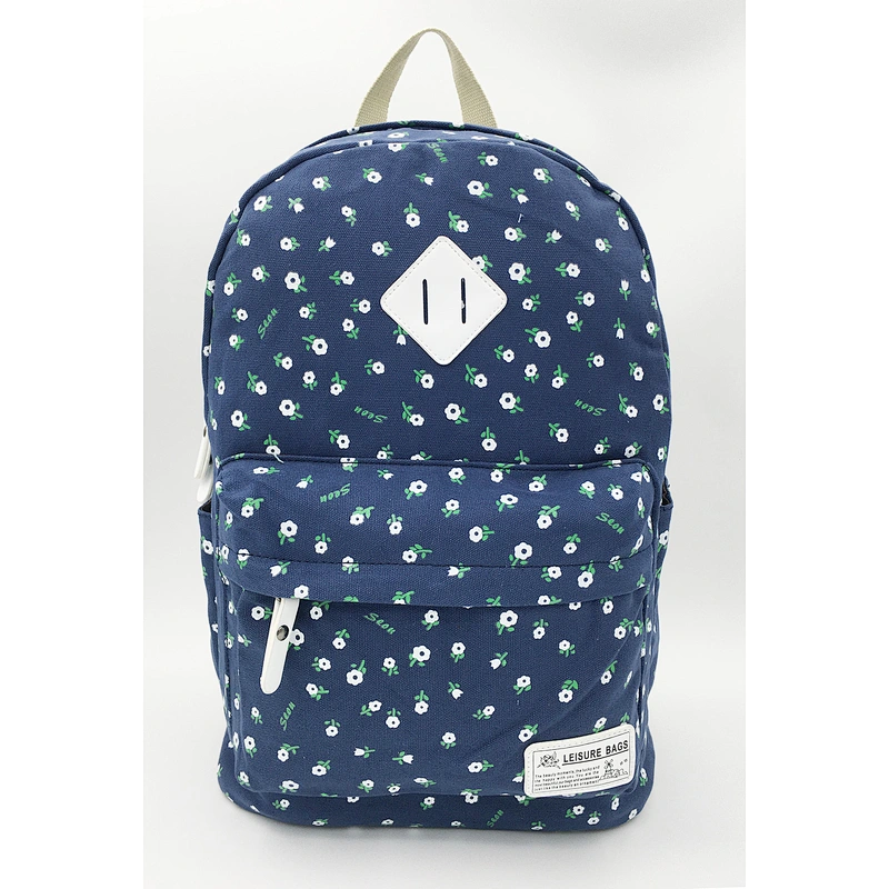 Canvas school Girl backpack printing