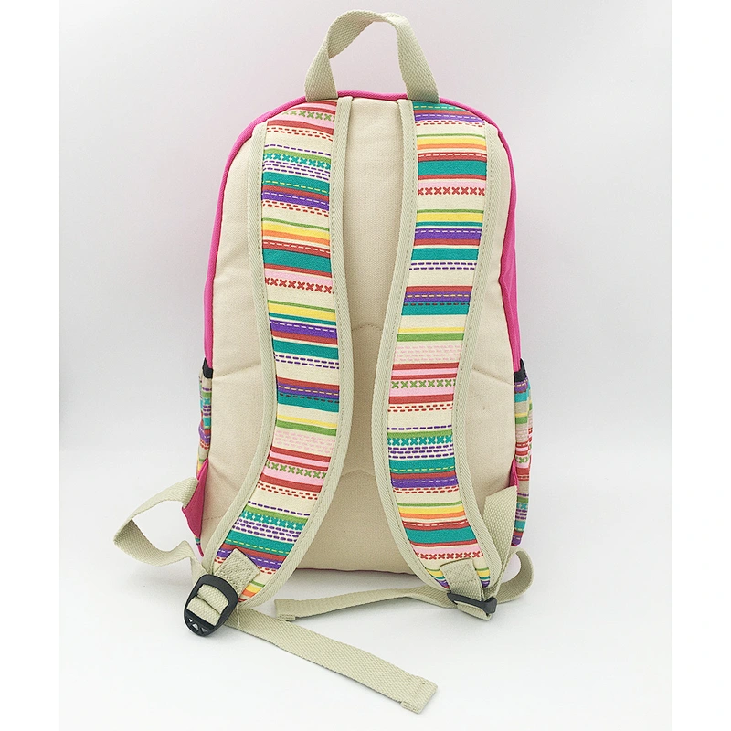 Cotton canvas school backpack