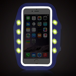 LED button battery light emitting armband