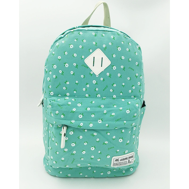 Canvas school Girl backpack printing
