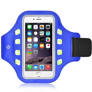 LED button battery light emitting armband