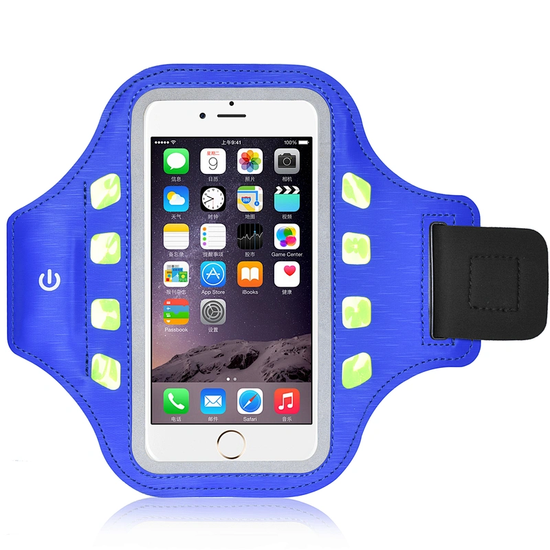 LED button battery light emitting armband
