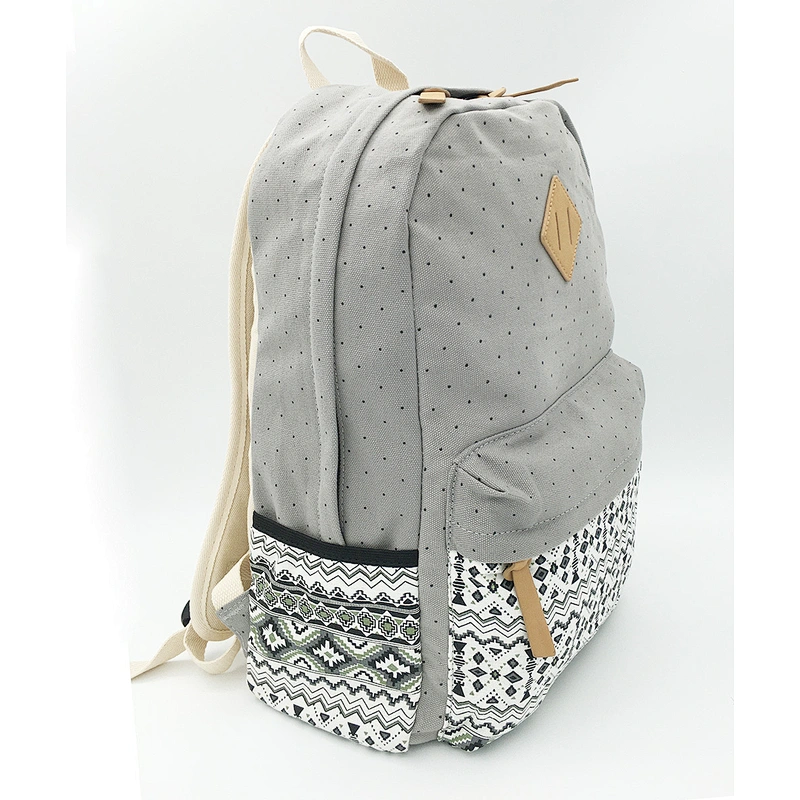Cotton canvas school backpack