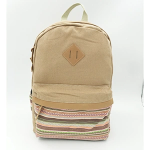Cotton canvas school backpack bag