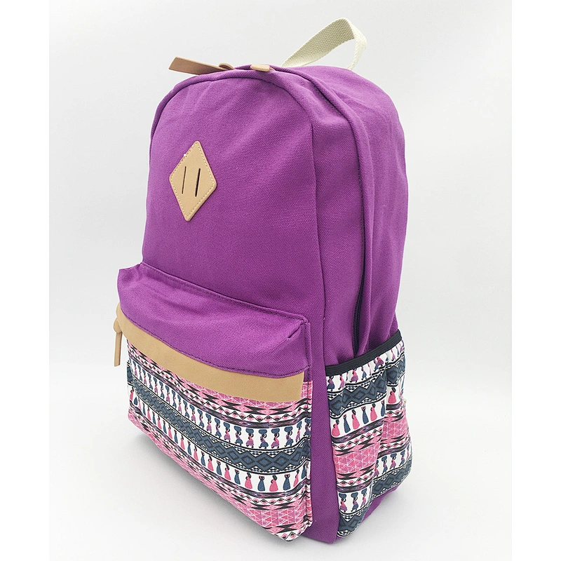 Cotton canvas school bag