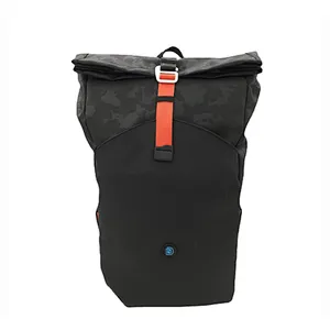 Roll  top backpack with buckle