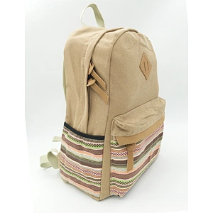 Cotton canvas school backpack bag
