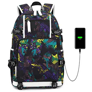 600D Oxford school bag with pencil bag