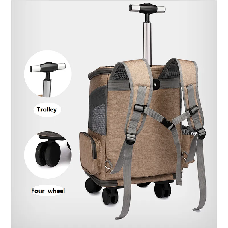 Carried PET trolley backpack traveling convertible backpack