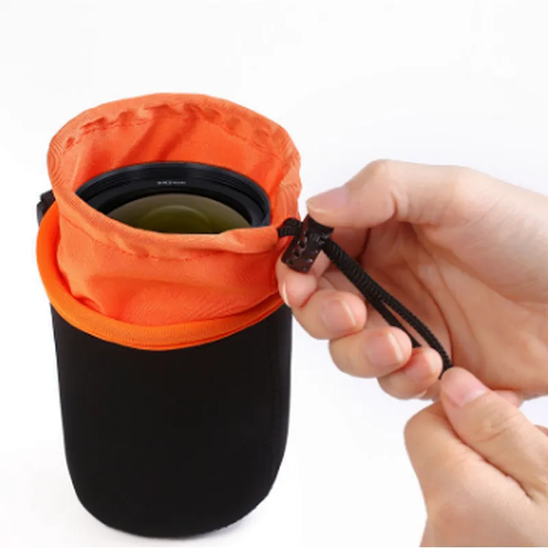 Neoprene camera lens pouch