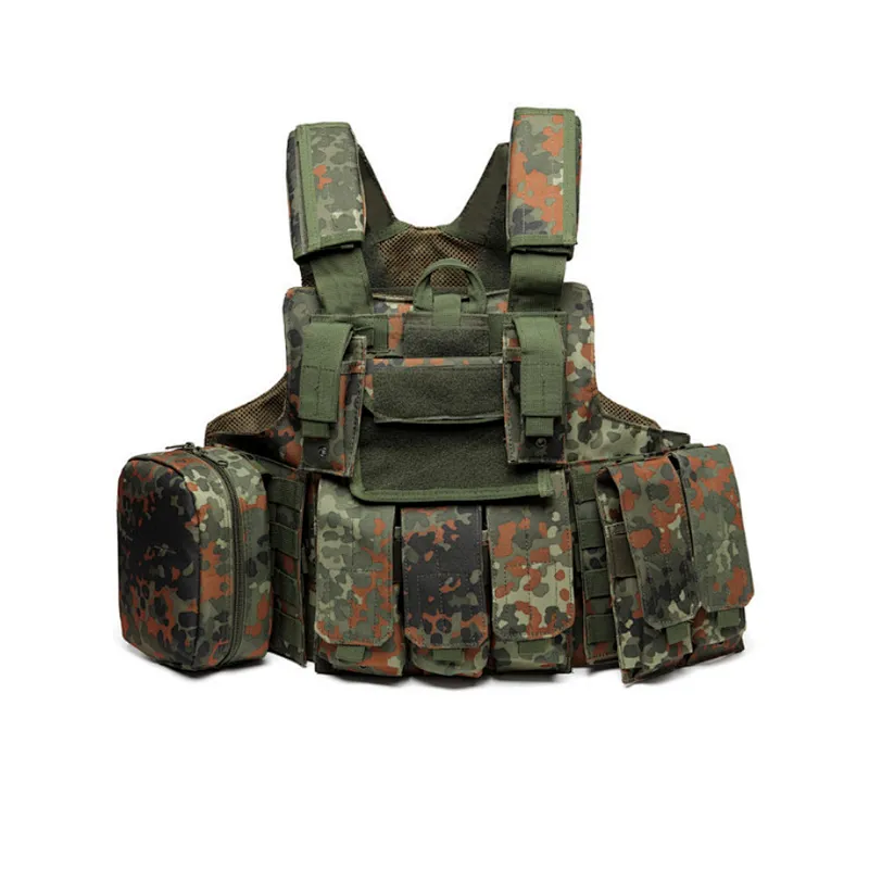 ilitary Tactical Vest Plate Carrier – Molle Style Vest with Pockets & Pouches