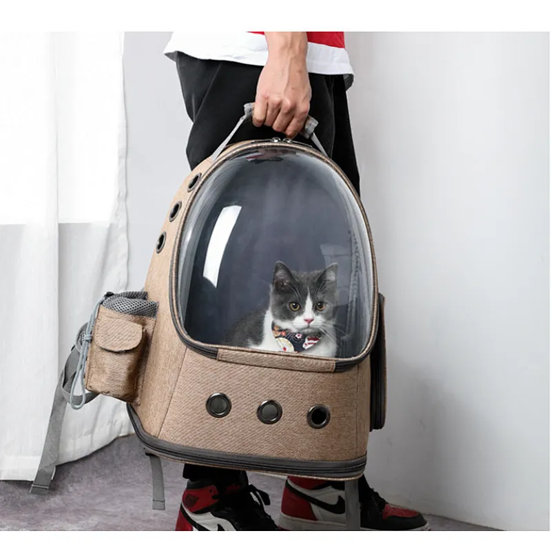Transparent Space Pet Backpack Bag for Cat