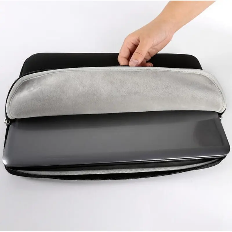 Neoprene& velvet laptop sleeve