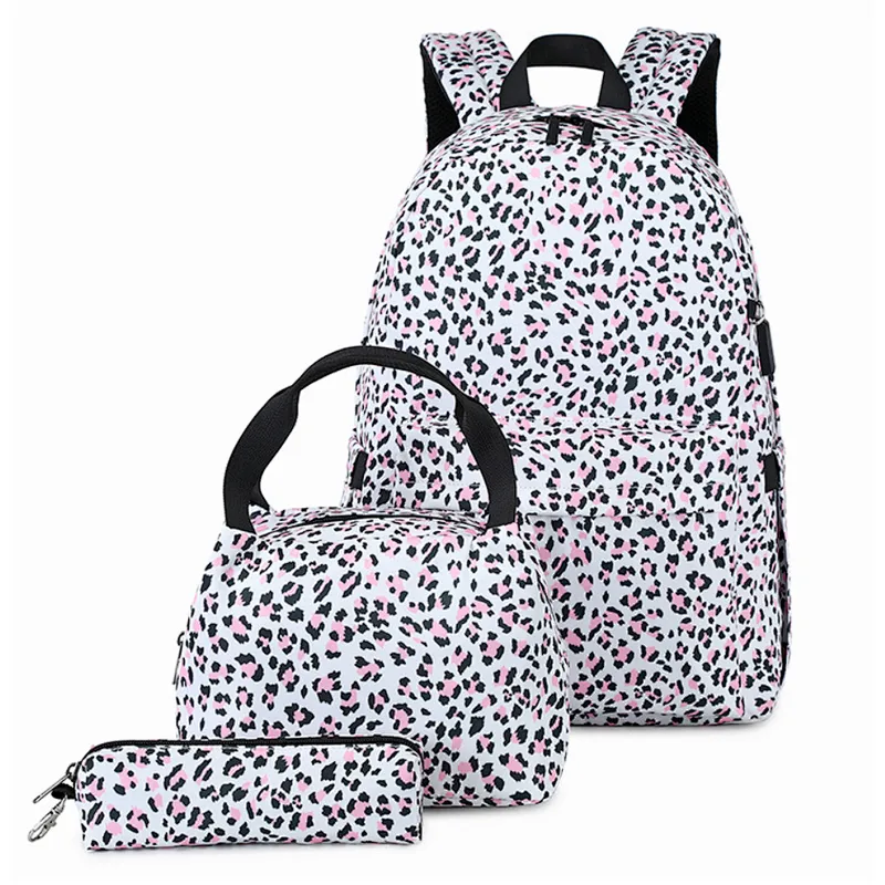 3 in 1 trendy school backpack with USB charger point .