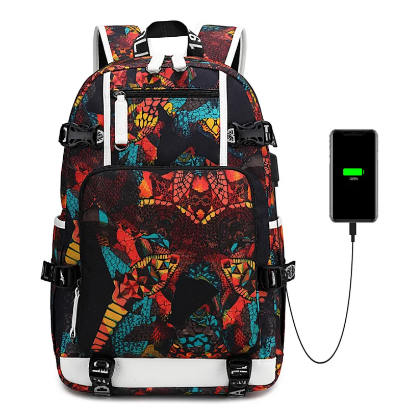 600D Oxford school bag with pencil bag