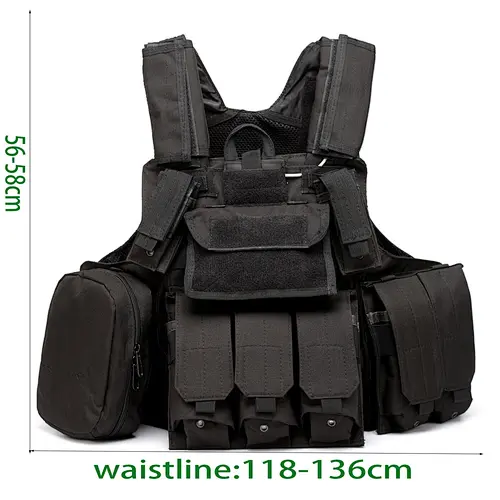 ilitary Tactical Vest Plate Carrier – Molle Style Vest with Pockets & Pouches