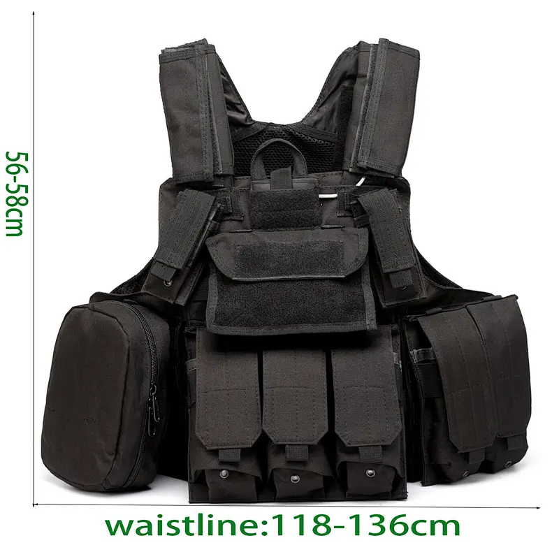 ilitary Tactical Vest Plate Carrier – Molle Style Vest with Pockets & Pouches