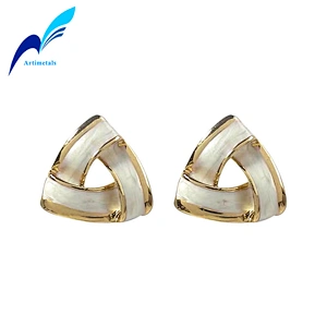Gold Triangle Earring