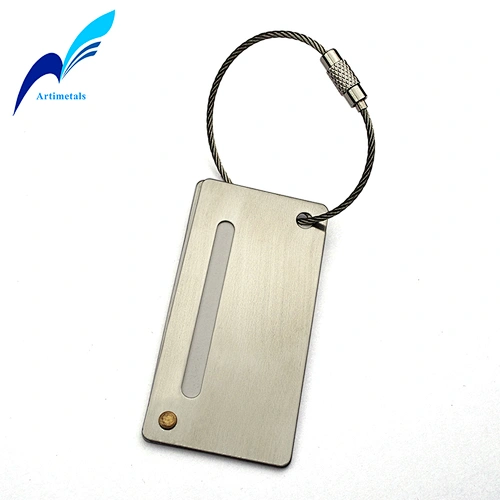 Rectangle Metal Luggage Tag
