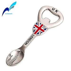 London Souvenir Bottle Opener Fridge Magnet Spoon