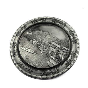 Souvenir metal plate