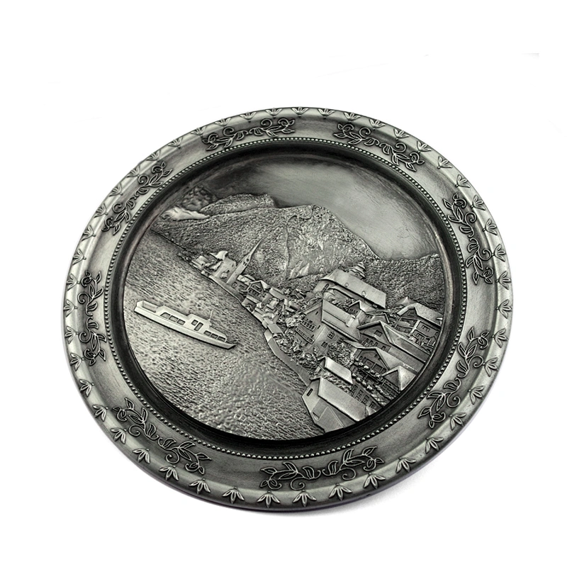 Souvenir metal plate
