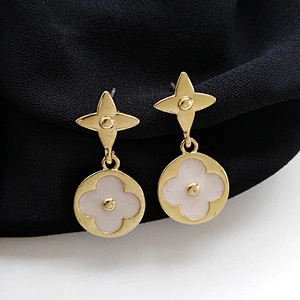 Lucky Gold Clover Earring