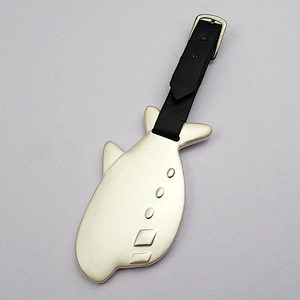 Plane Metal Luggage Tag