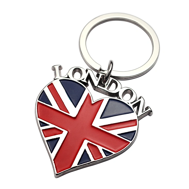 LONDON Heart Keychain