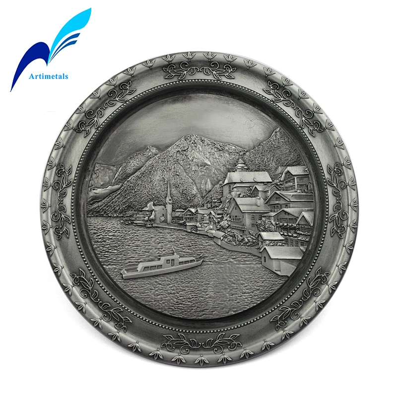 Souvenir metal plate