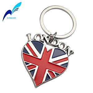 LONDON Heart Keychain