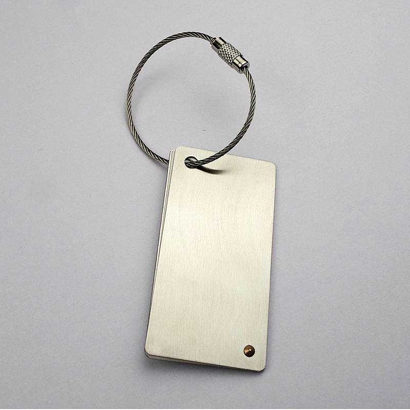 Rectangle Metal Luggage Tag