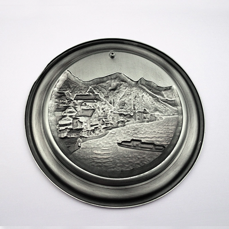 Souvenir metal plate