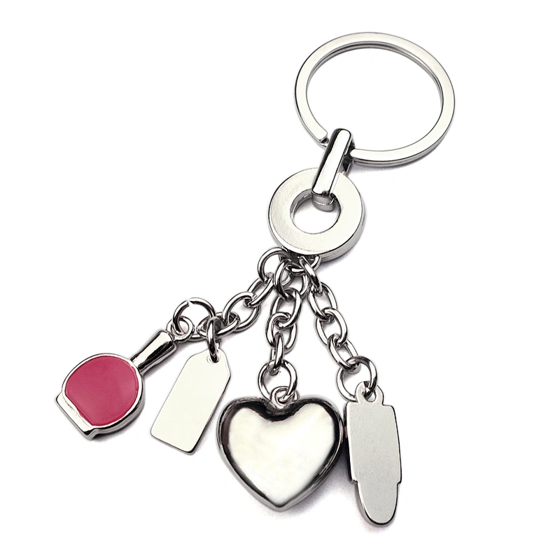 Fashion Girl Perfume Lipstick Keychain