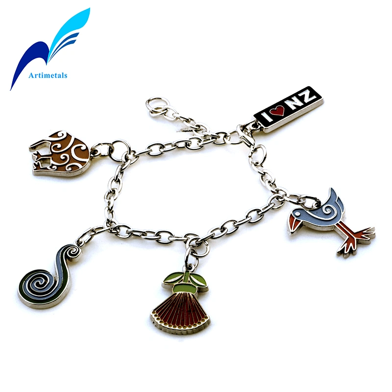 Customize New Zerland Souvenir Charm Bracelet