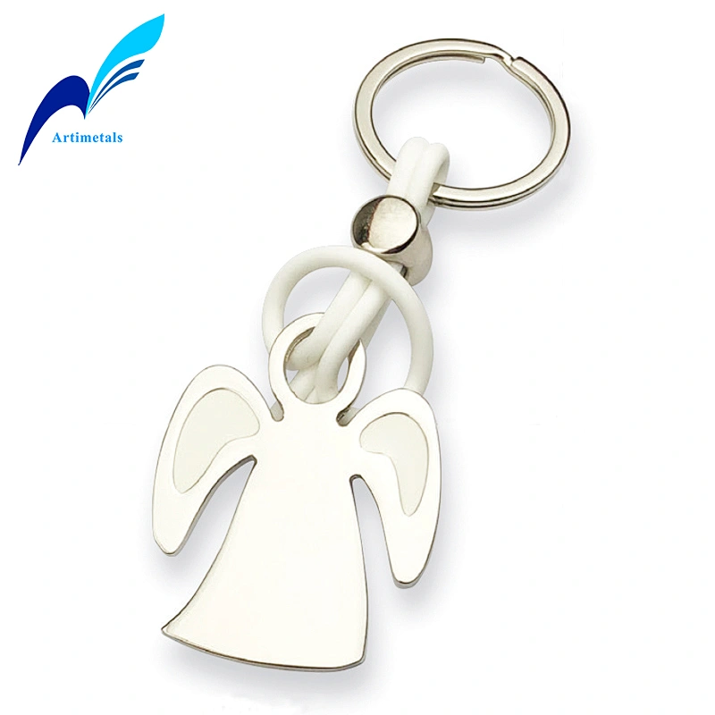 Rubber Rope Angel Keychain