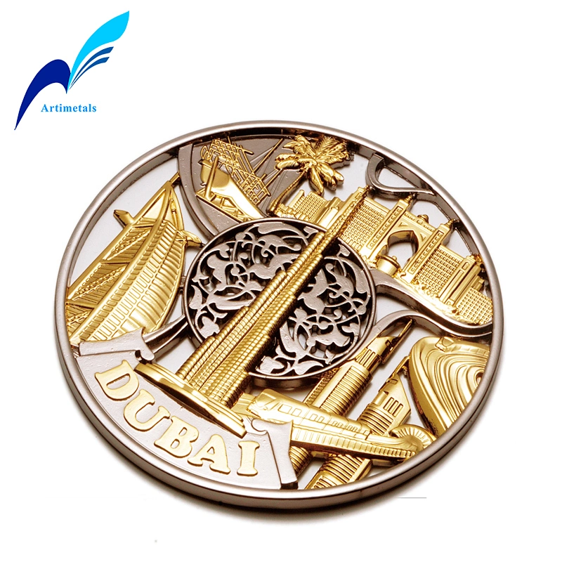 Dubai Souvenir metal plate