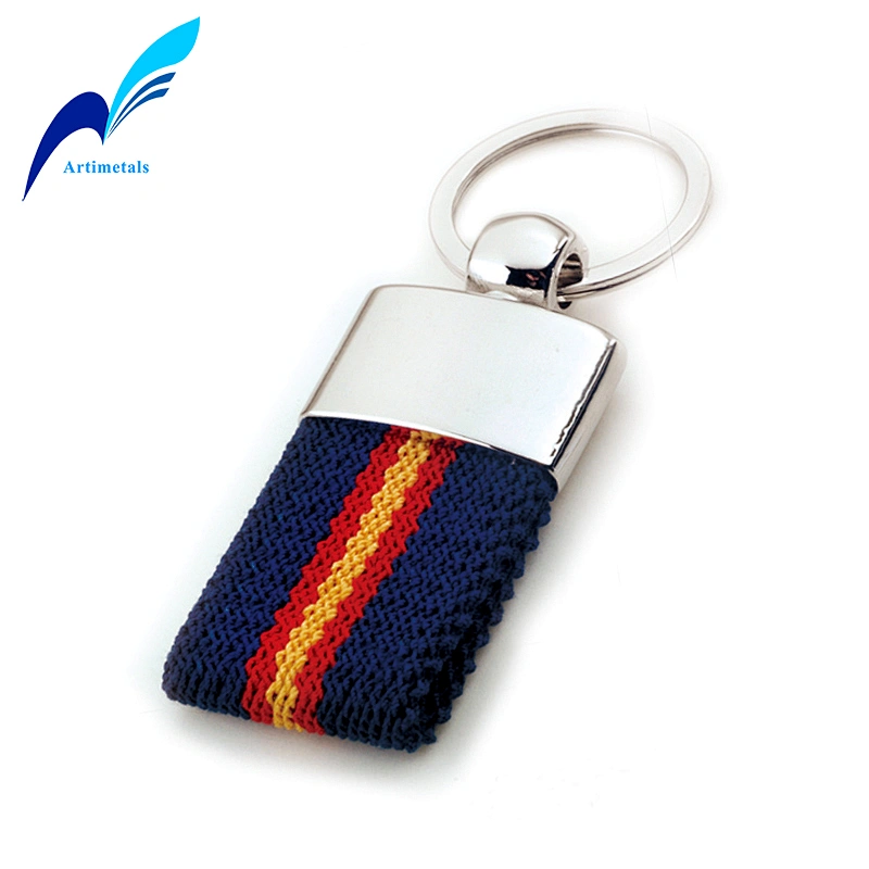 Popular Woven Fabric Keychain