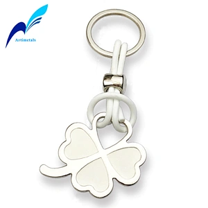 Rubber Rope Clover Keychain