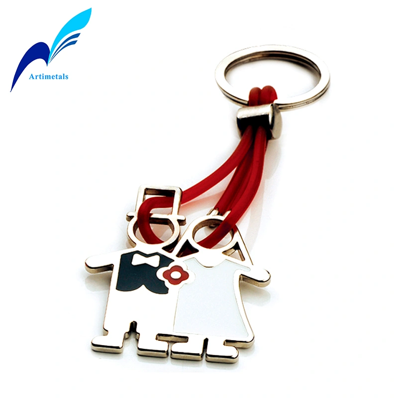 Lovely Wedding Celebration Rubber Rope Keychain