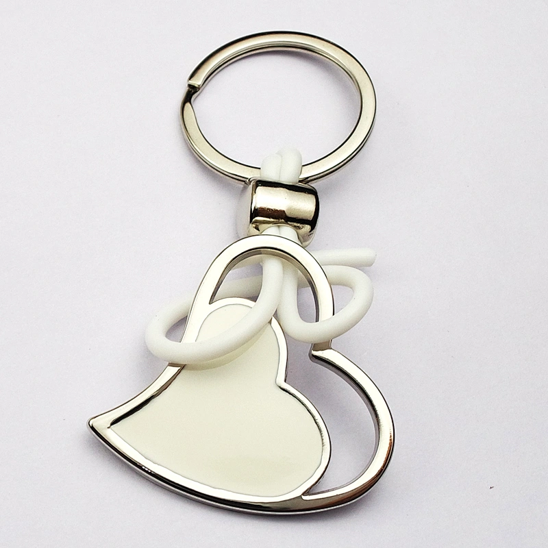 Rubber Rope Heart Keychain