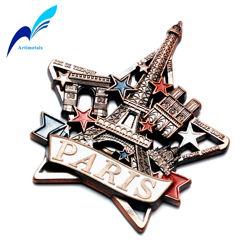Paris Eiffel Tower Arc De Triumphe Fridge Magnet