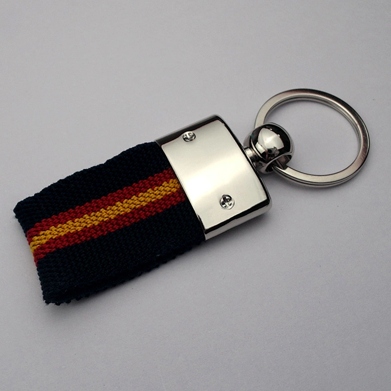 Popular Woven Fabric Keychain