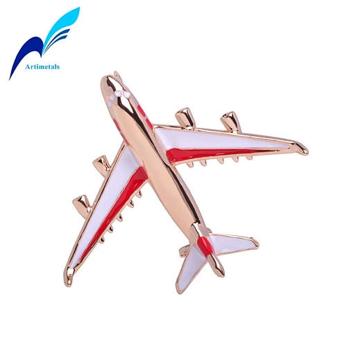 Hotsale Custom  Enamel airplane Lapel Pin