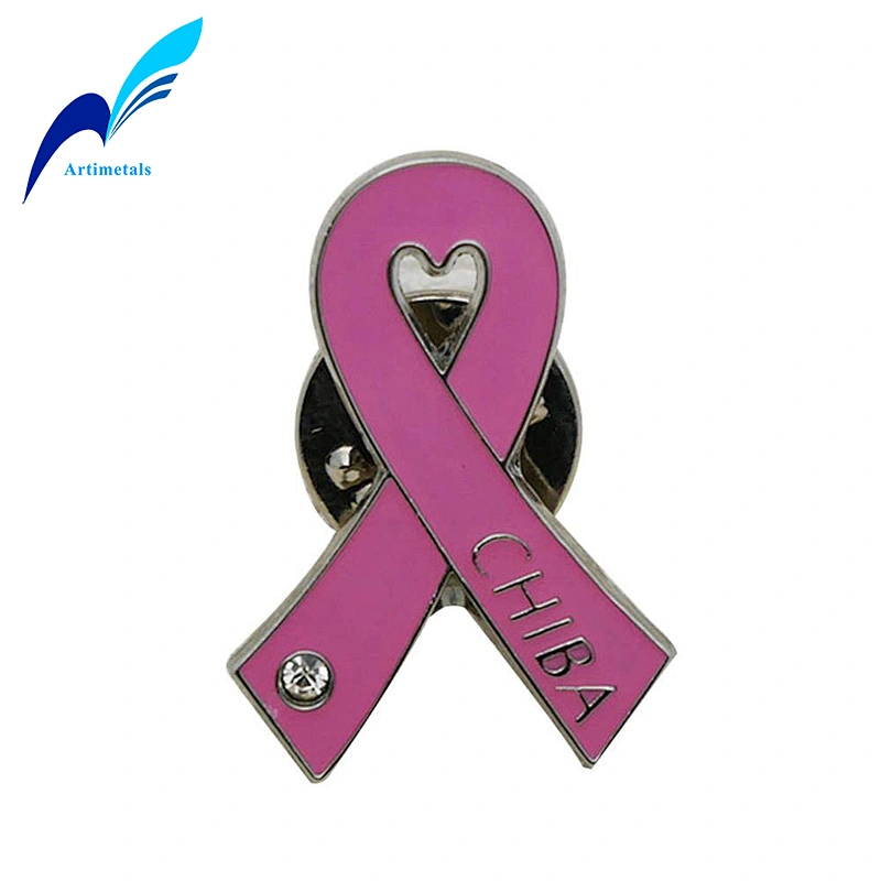 Hotsale Custom Soft Enamel Red Ribbon Lapel Pin