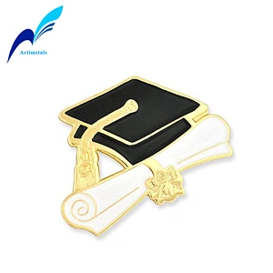 Hotsale Custom Soft Enamel Bachelor Hat Lapel Pin